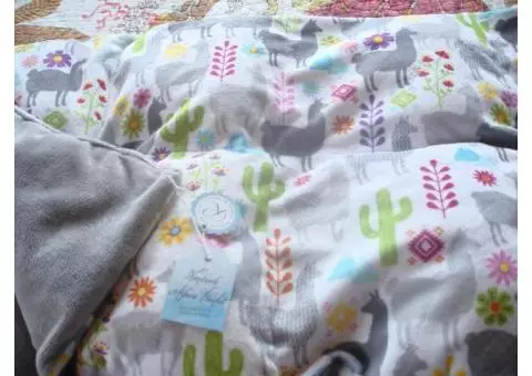 Alpaca Fleece Stuffed Baby Blankets